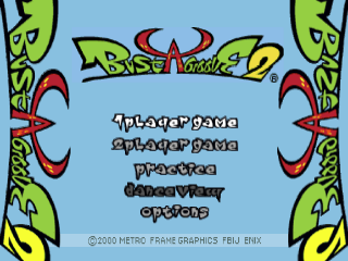 Bust A Groove 2 title screen for Playstation